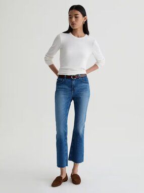 AG Farrah Mid Rise Boot Crop Size 31